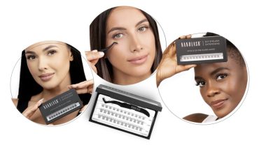 wimpertrosjes met transparante lijm nanolash